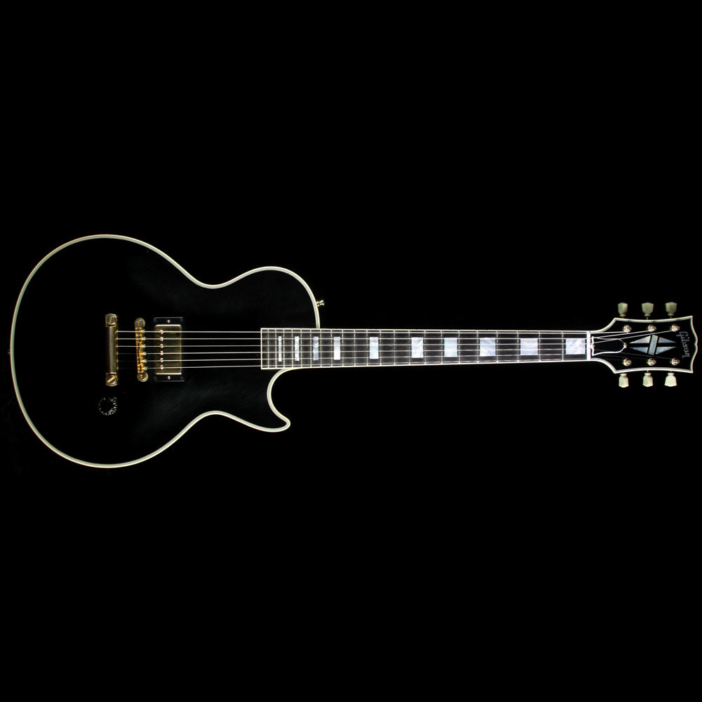 Used 2012 Gibson Custom Shop One-Off Chambered 1-Pickup 1957 Les Paul Custom Reissue Electric Guitar Ebony — 2