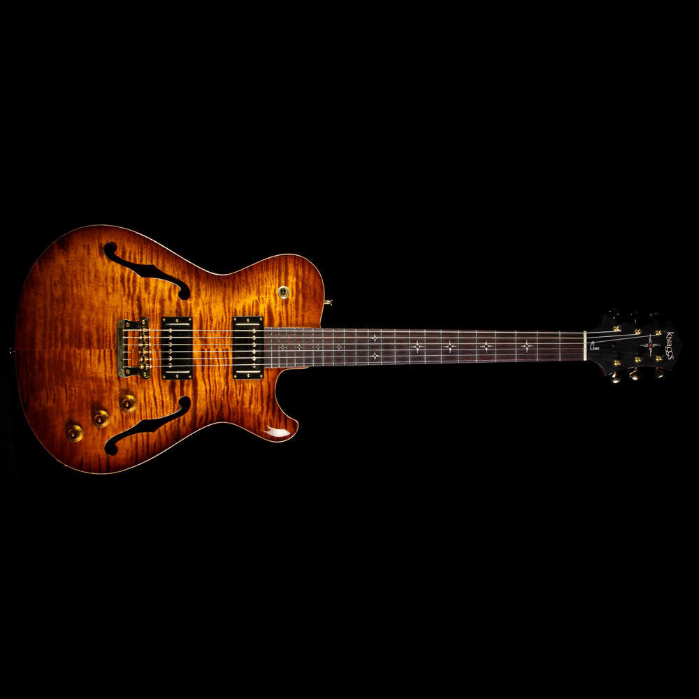 Used Knaggs Influence Chena T2 Electric Guitar Aged Scotch Burst — 2