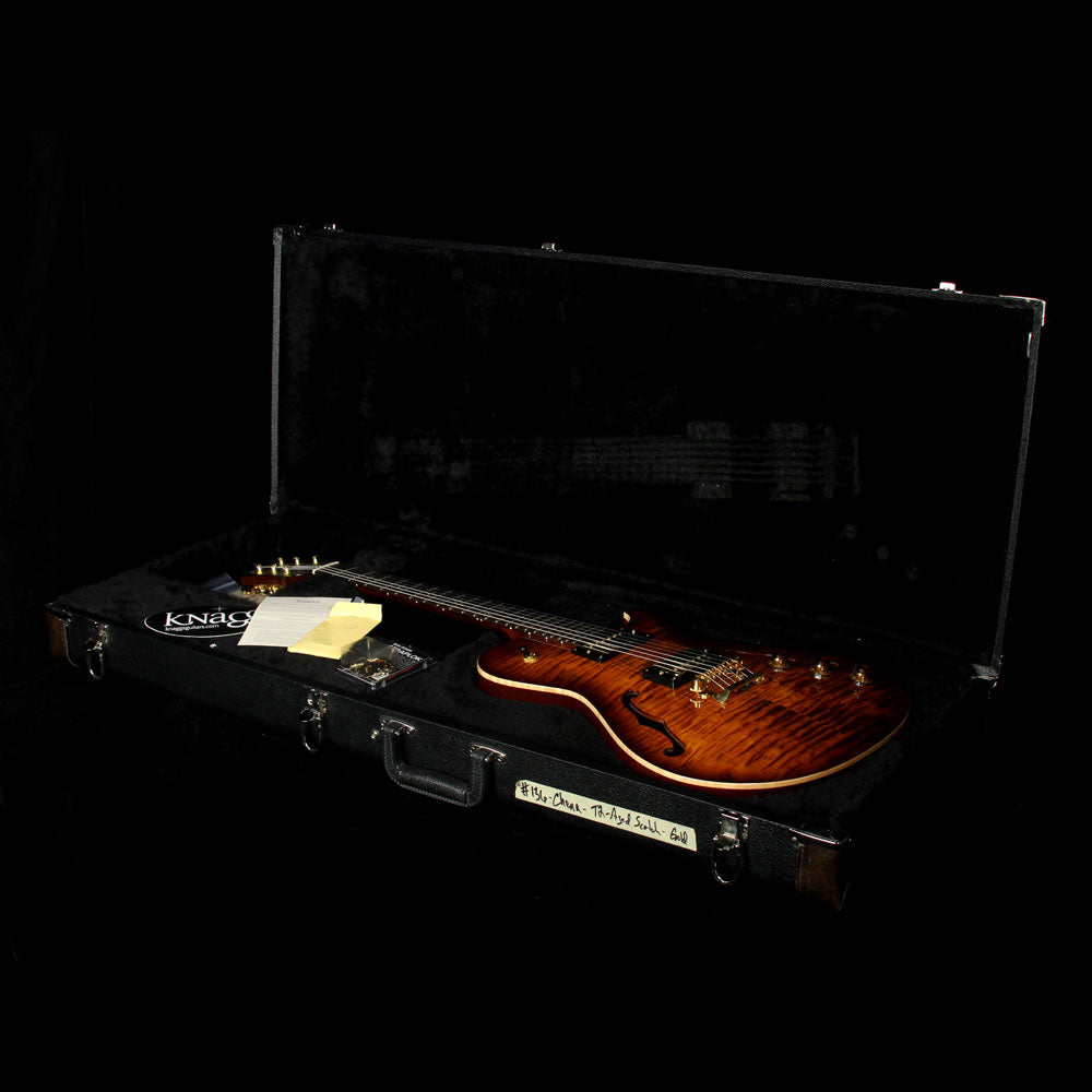 Used Knaggs Influence Chena T2 Electric Guitar Aged Scotch Burst — 5