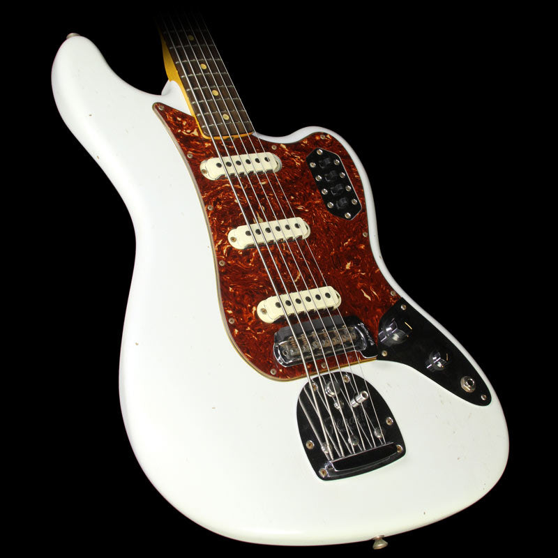 Fender Custom Shop Bass VI Journeyman Relic Electric Bass Olympic White — 1