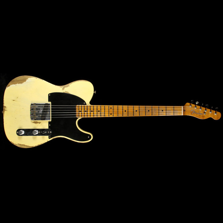 Fender Custom Shop 1953 Roasted Ash Top-Loader Esquire Heavy Relic Electric Guitar Faded Nocaster Blonde