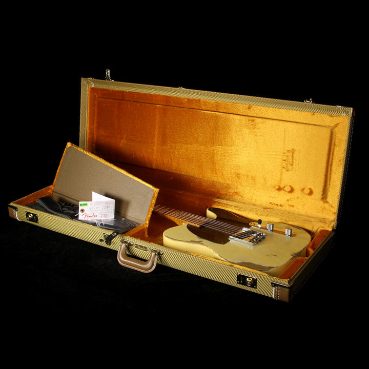 Fender Custom Shop 1953 Roasted Ash Top-Loader Esquire Heavy Relic Electric Guitar Faded Nocaster Blonde