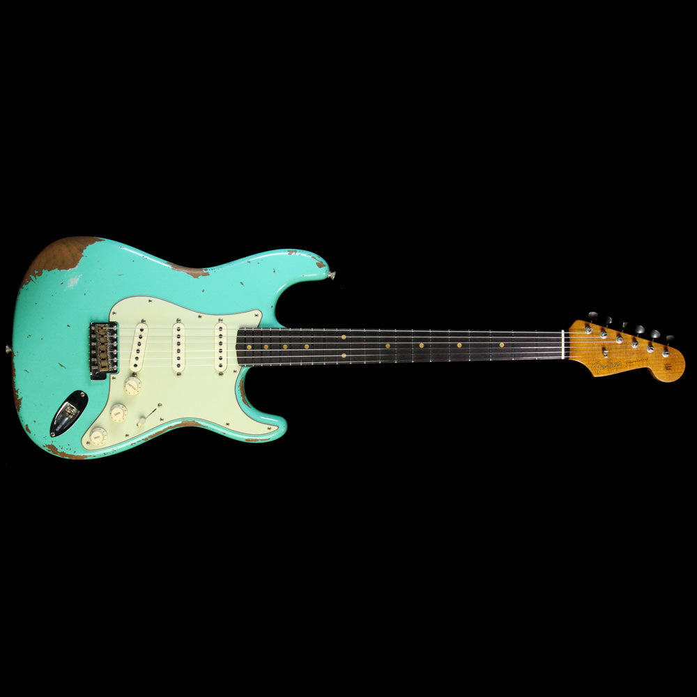 Fender Custom Shop 1960 Roasted Stratocaster Heavy Relic Electric Guitar Seafoam Green — 2