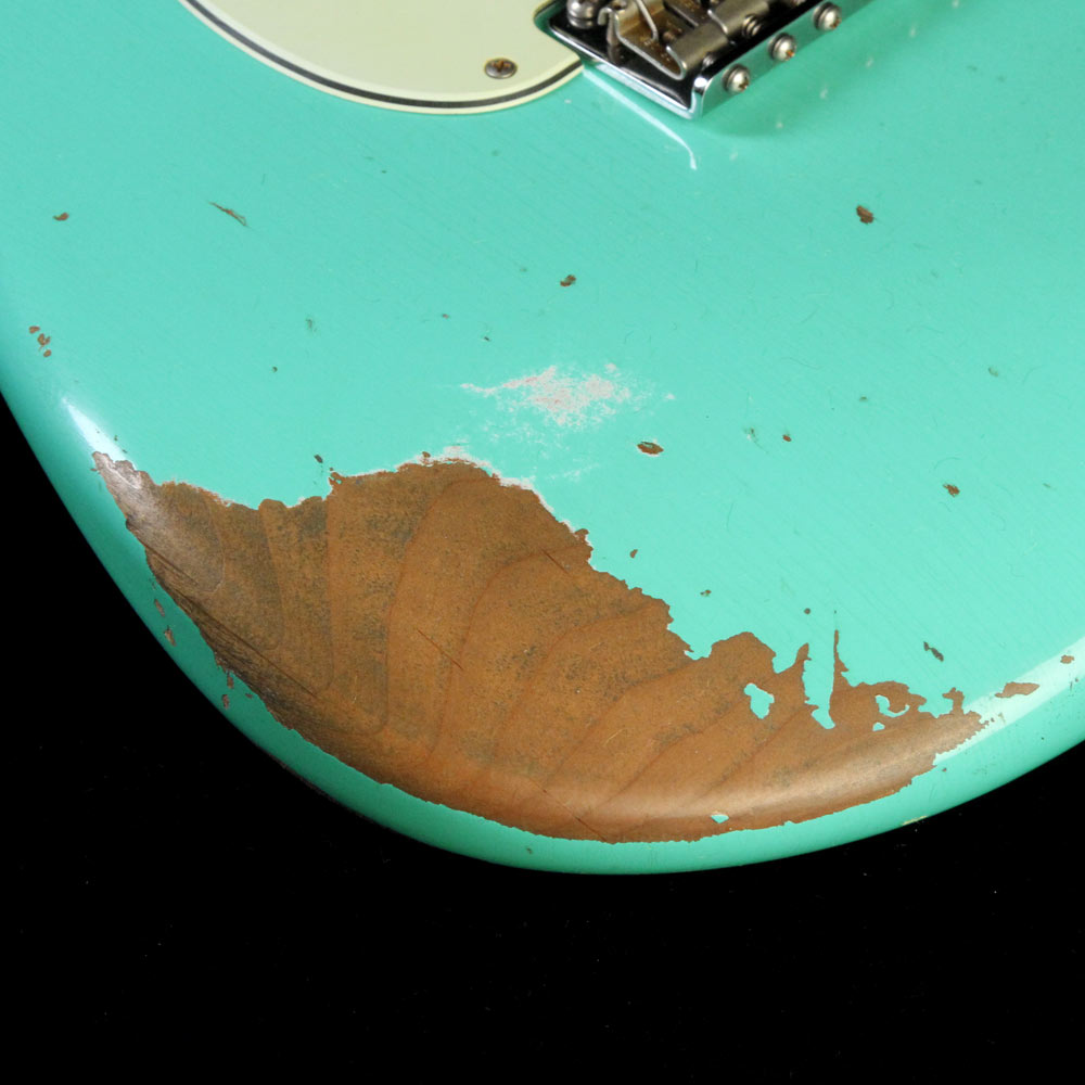 Fender Custom Shop 1960 Roasted Stratocaster Heavy Relic Electric Guitar Seafoam Green — 6