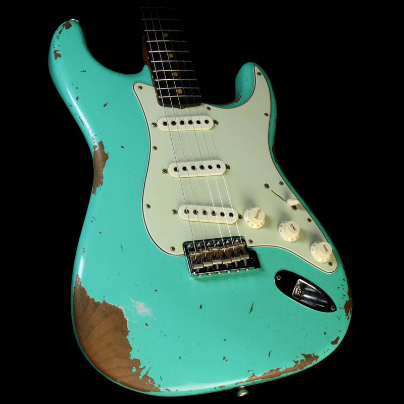 Fender Custom Shop 1960 Roasted Stratocaster Heavy Relic Electric Guitar Seafoam Green — 1