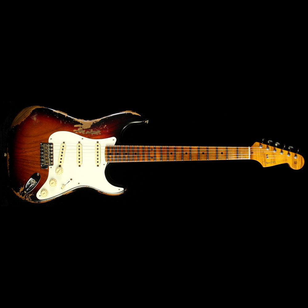 Fender Custom Shop 1957 Roasted Ash Stratocaster Electric Guitar 3-Tone Sunburst — 2
