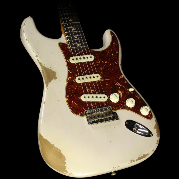 Used Fender Custom 1961 Roasted Alder Stratocaster Heavy Relic Guitar White Blonde