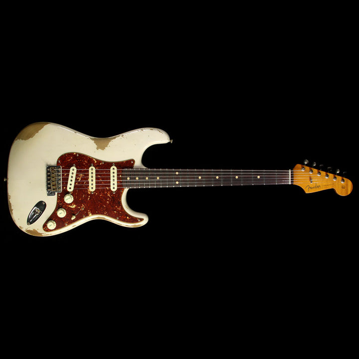 Used Fender Custom 1961 Roasted Alder Stratocaster Heavy Relic Guitar White Blonde