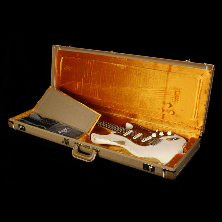 Used Fender Custom 1961 Roasted Alder Stratocaster Heavy Relic Guitar White Blonde