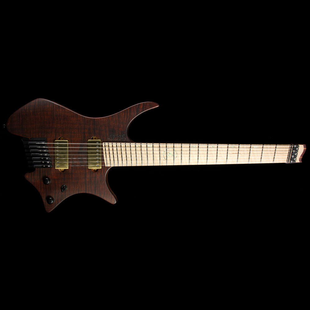Strandberg US Custom Shop CL7 Chris Letchford Signature Electric Guitar Brown over Black — 2