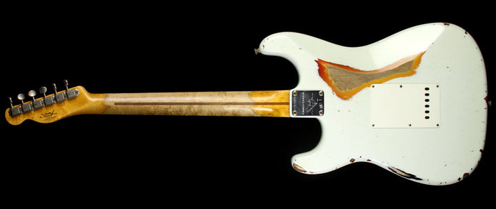 Fender Custom Shop 2016 NAMM Display 1956 Mischief Maker Stratocaster Electric Guitar Olympic White over 3-Tone Sunburst