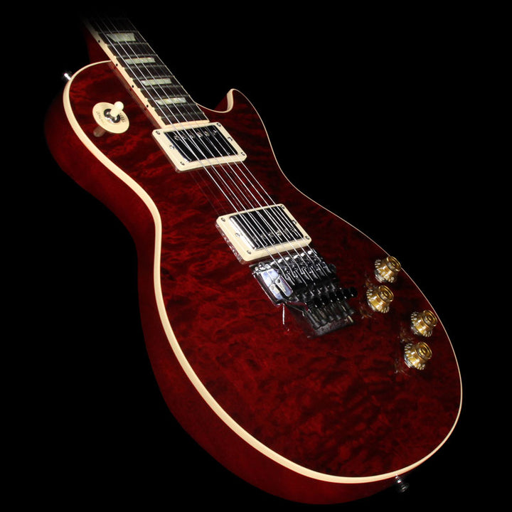 Used 2015 Gibson Alex Lifeson 40th Anniversary of Rush Les Paul Axcess Ruby Red Quilt