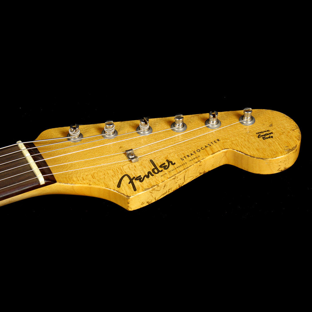 Used 2014 Fender Custom Shop Masterbuilt Jason Smith '60 Heavy Relic Stratocaster Electric Guitar Frost Gold on Pink Paisley — 4