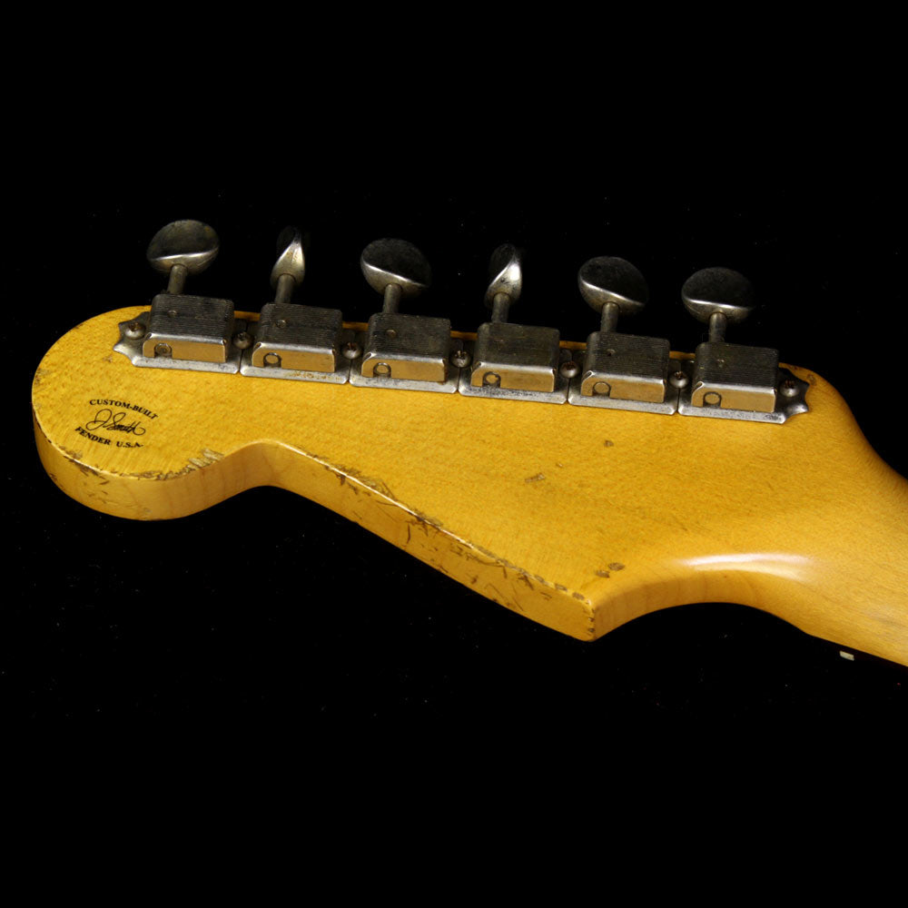 Used 2014 Fender Custom Shop Masterbuilt Jason Smith '60 Heavy Relic Stratocaster Electric Guitar Frost Gold on Pink Paisley — 5