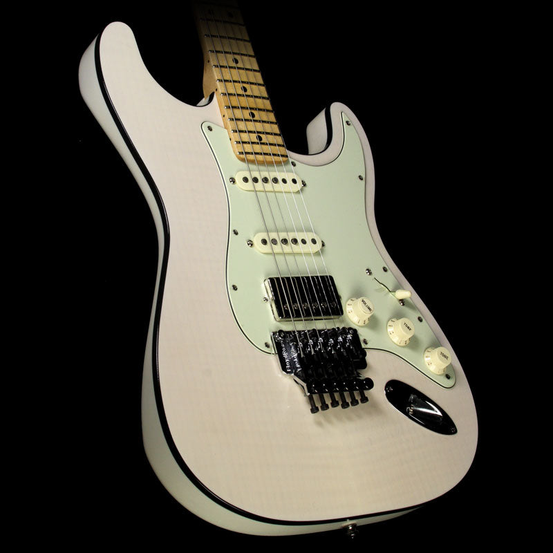 Used 2014 Fender Custom Shop Exclusive ZF Stratocaster Flame Top Electric Guitar Transparent White — 1