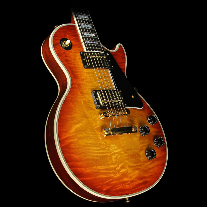 Used 1996 Gibson Custom Shop Les Paul Custom Florentine Electric Guitar Sunburst