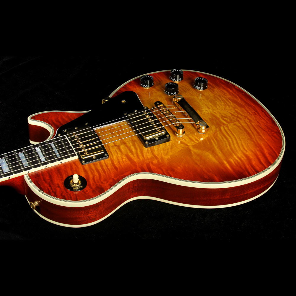 Used 1996 Gibson Custom Shop Les Paul Custom Florentine Electric Guitar Sunburst — 7