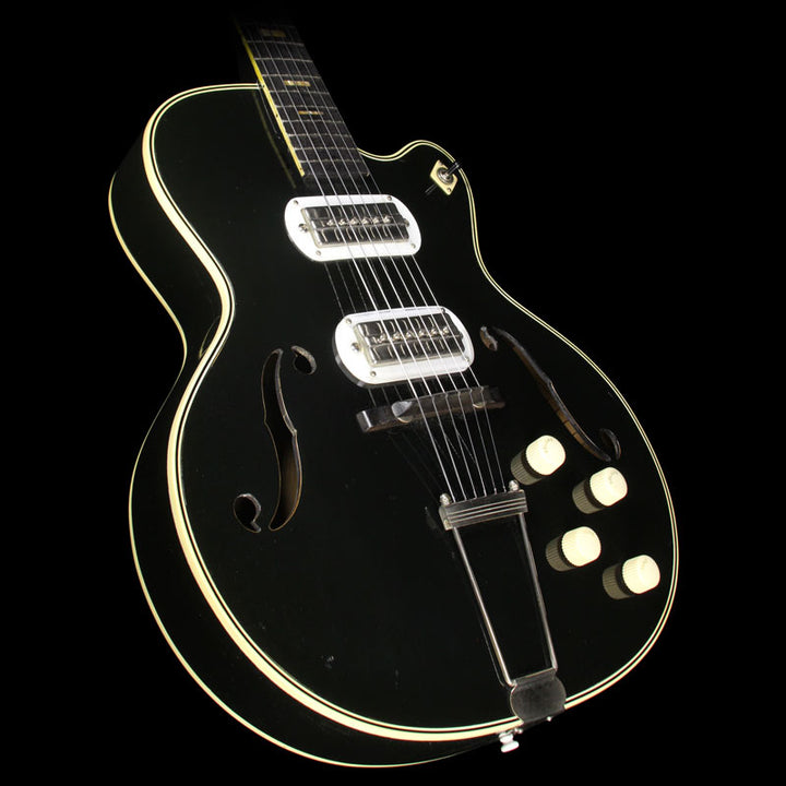 Used 1950's Silvertone Espanada S1384 Electric Guitar Black