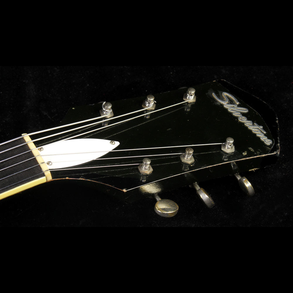 Used 1950's Silvertone Espanada S1384 Electric Guitar Black — 4