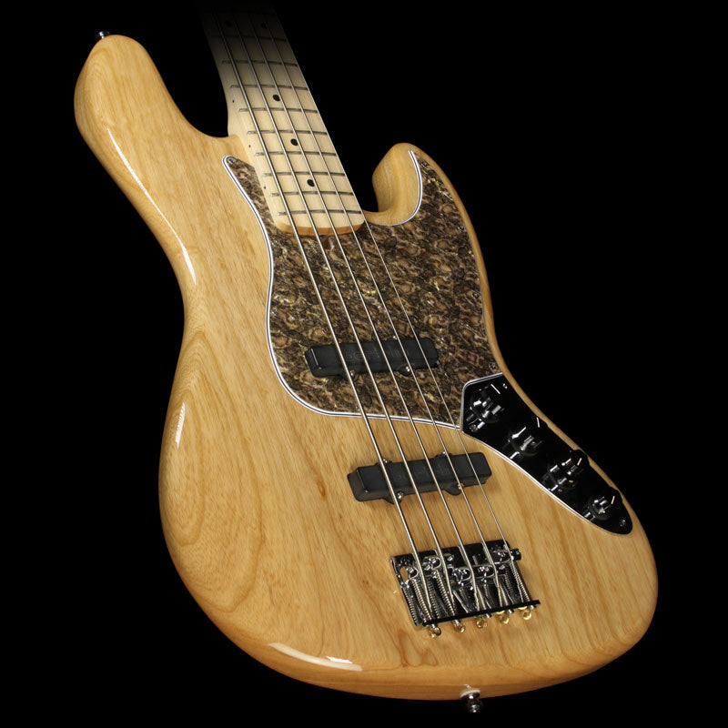 Used 2000 Fender American Deluxe 5-String Jazz Bass with Warmoth Neck Natural — 1