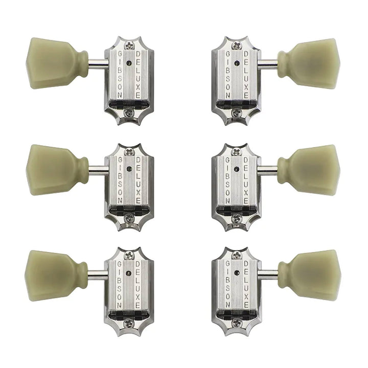 Gibson Vintage Tuning Machines with Pearloid Buttons (Nickel)