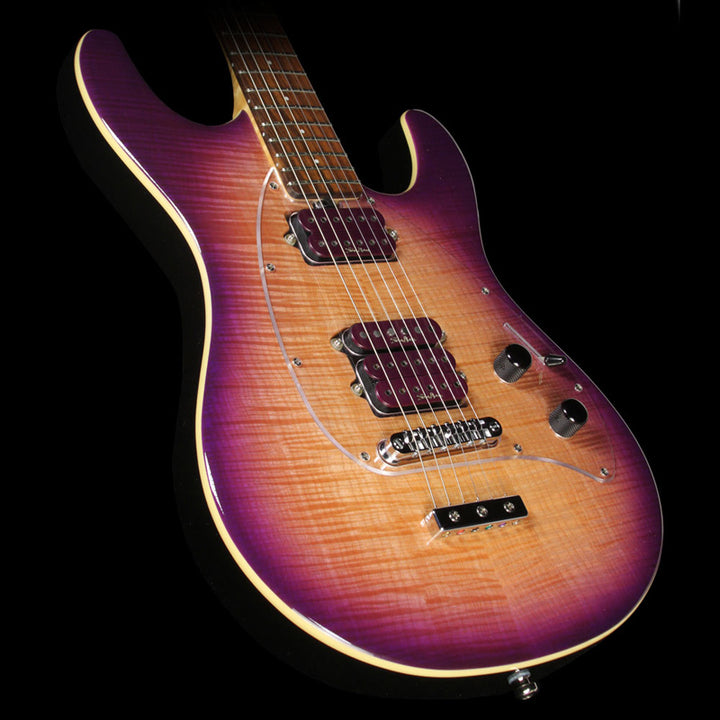 Used Ernie Ball Music Man Steve Morse Y2D Signature Electric Guitar Purple Sunset