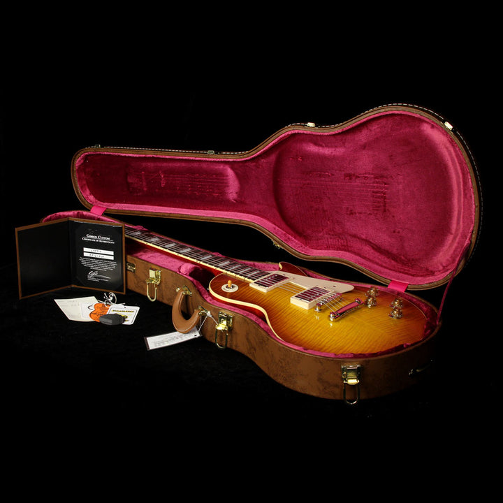 Gibson Custom Shop Standard Historic 1958 Les Paul Reissue Electric Guitar Sunrise Tea Burst
