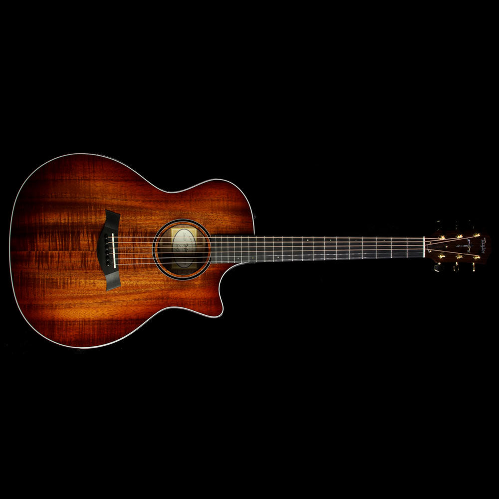 Taylor Custom 714ce Koa Music Zoo Exclusive Acoustic/Electric Guitar Shaded Edgeburst — 2