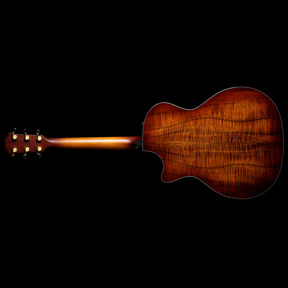 Taylor Custom 714ce Koa Music Zoo Exclusive Acoustic/Electric Guitar Shaded Edgeburst — 3