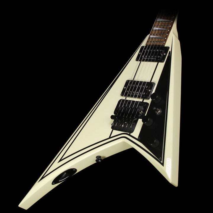 Used Jackson Rhoads RR5 Electric Guitar Cream with Black Pinstripes