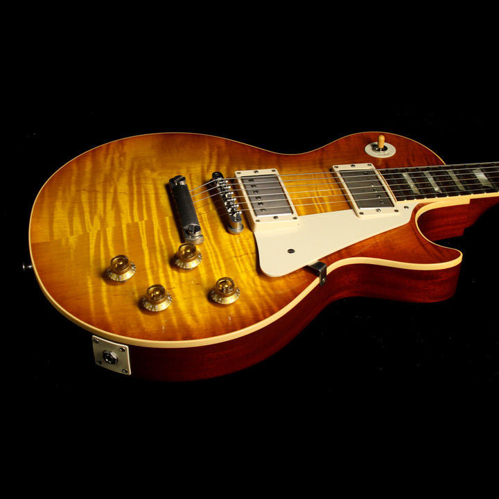 Used 2009 Gibson Custom Shop Burst Brothers 1959 Les Paul Reissue Electric Guitar Honey Tea Burst