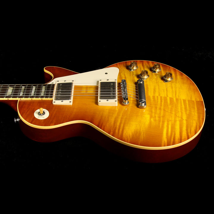 Used 2009 Gibson Custom Shop Burst Brothers 1959 Les Paul Reissue Electric Guitar Honey Tea Burst