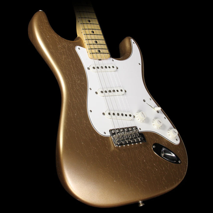 Used Fender Custom Shop Builder Select Greg Fessler 1969 Stratocaster Electric Guitar Firemist Gold