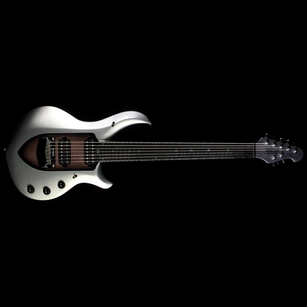 Used Ernie Ball Music Man John Petrucci Majesty 7 Seven-String Electric Guitar Silver Lining — 2