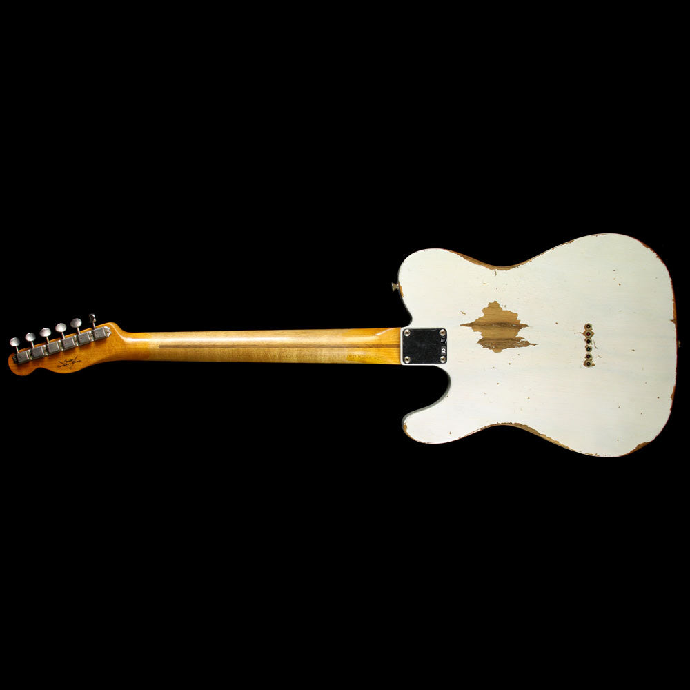 Fender Custom Shop 1957 Roasted Ash Telecaster Heavy Relic Electric Guitar White Blonde — 3