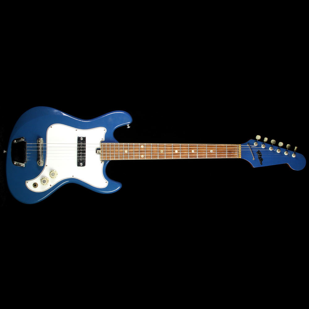 Used 1960's Kawai TeleStar Electric Guitar Blue | The Music Zoo