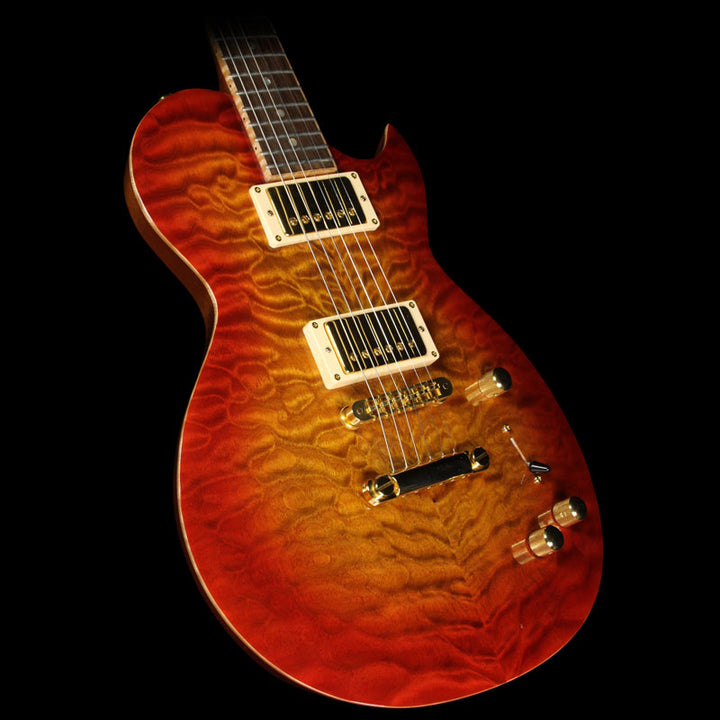 Used 2002 Brian Moore DC-1P Electric Guitar Cherry Sunburst