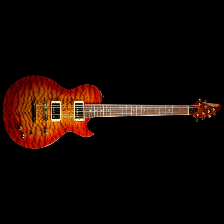 Used 2002 Brian Moore DC-1P Electric Guitar Cherry Sunburst