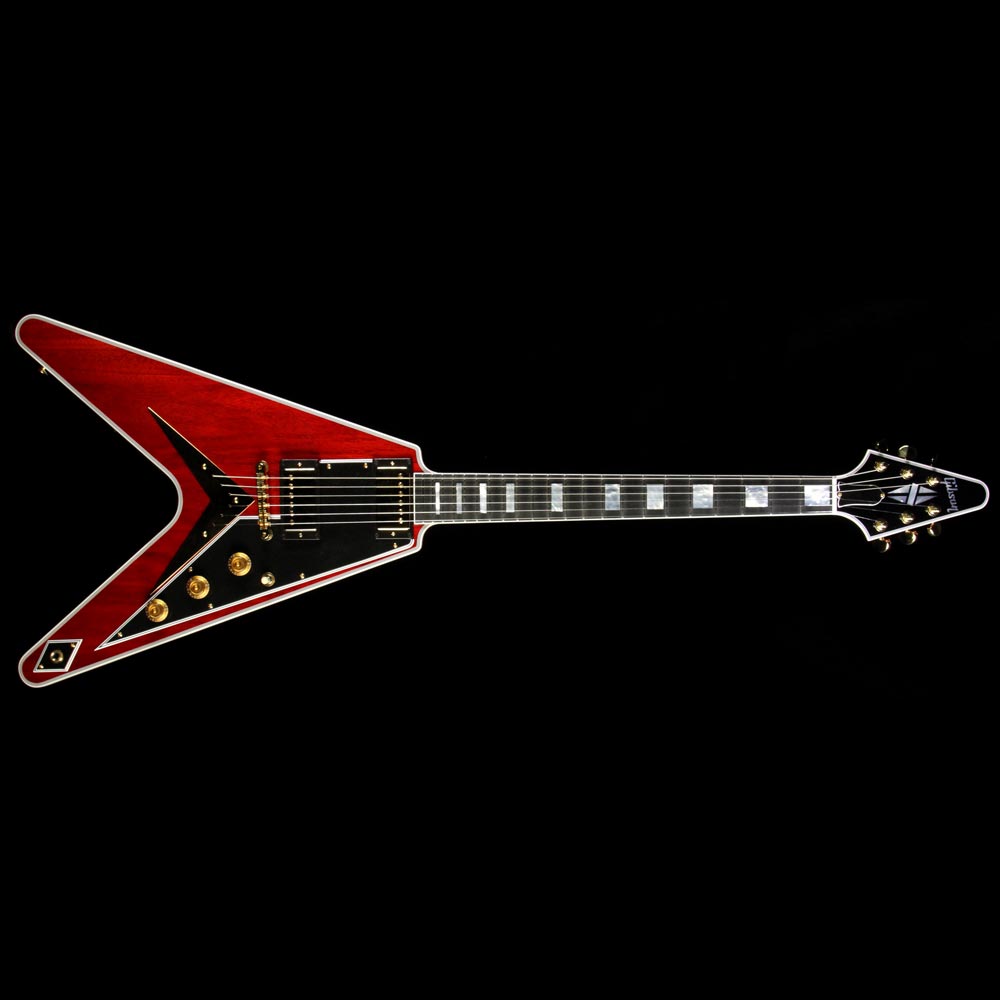 Gibson Custom Shop Flying V Custom Electric Guitar Faded Cherry — 2