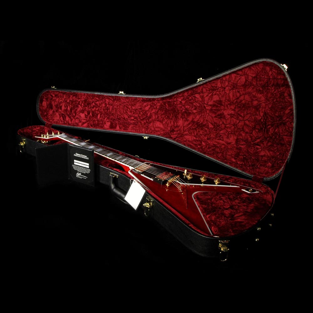 Gibson Custom Shop Flying V Custom Electric Guitar Faded Cherry — 5