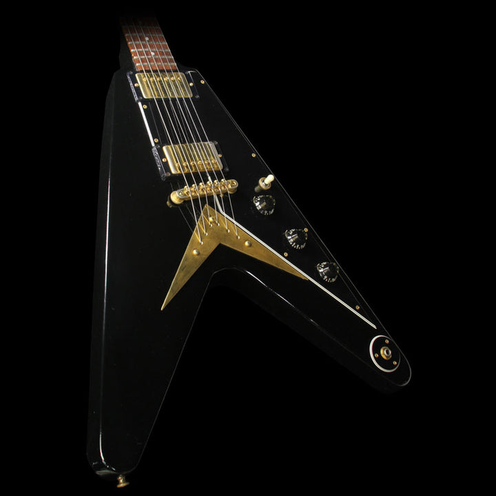 Used 1982 Gibson Heritage Series Korina Flying V Electric Guitar Black
