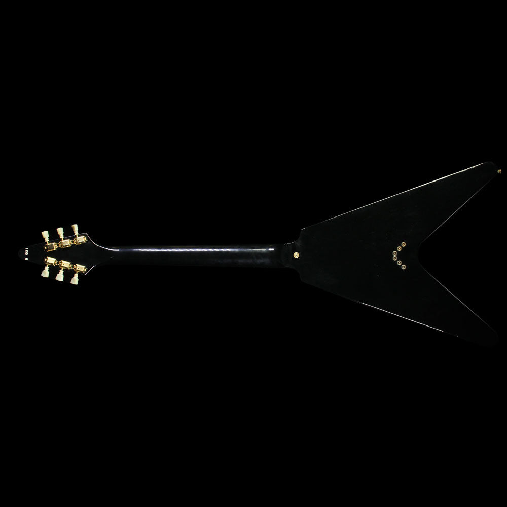 Used 1982 Gibson Heritage Series Korina Flying V Electric Guitar Black — 3