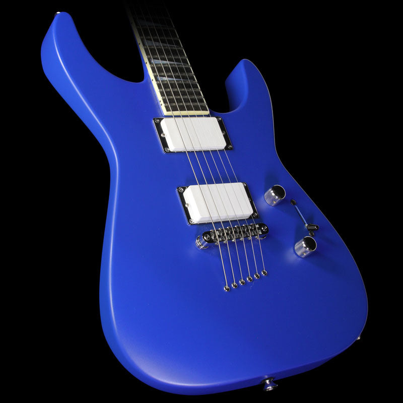 Used 2014 Jackson Custom Shop Satin Soloist Electric Guitar Blue Satin — 1