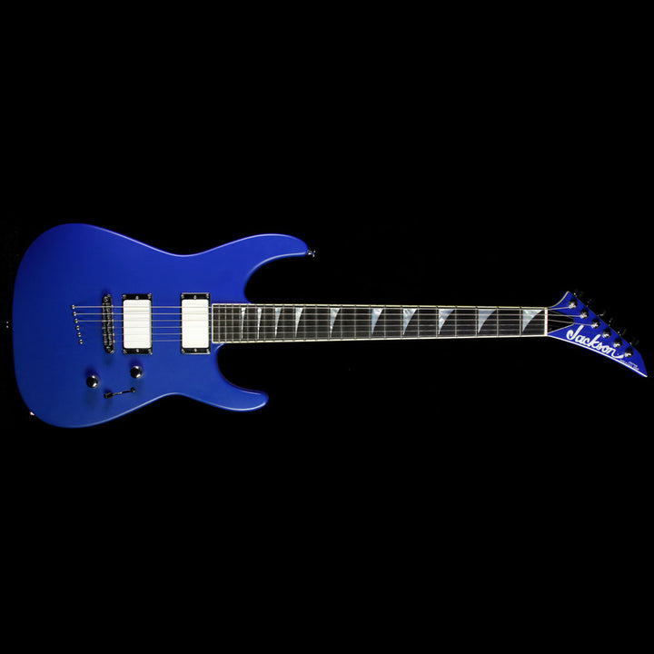 Used 2014 Jackson Custom Shop Satin Soloist Electric Guitar Blue Satin