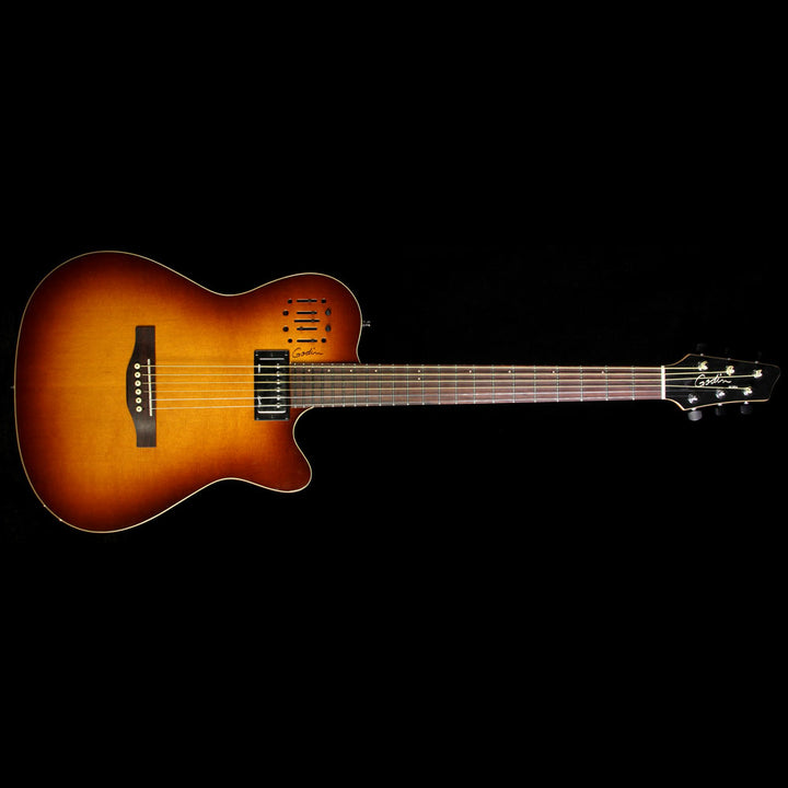 Used 2015 Godin A6 Ultra Electric Guitar Cognac Burst