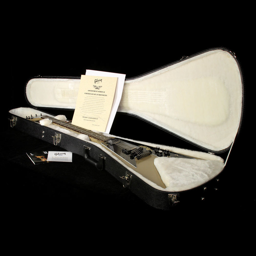 Used 2013 Gibson Government Series II Limited Edition Flying V Electric Guitar Government Tan — 4