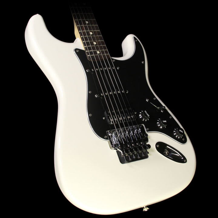 Used 2014 Fender Standard Stratocaster HSS with Floyd Rose Electric Guitar White