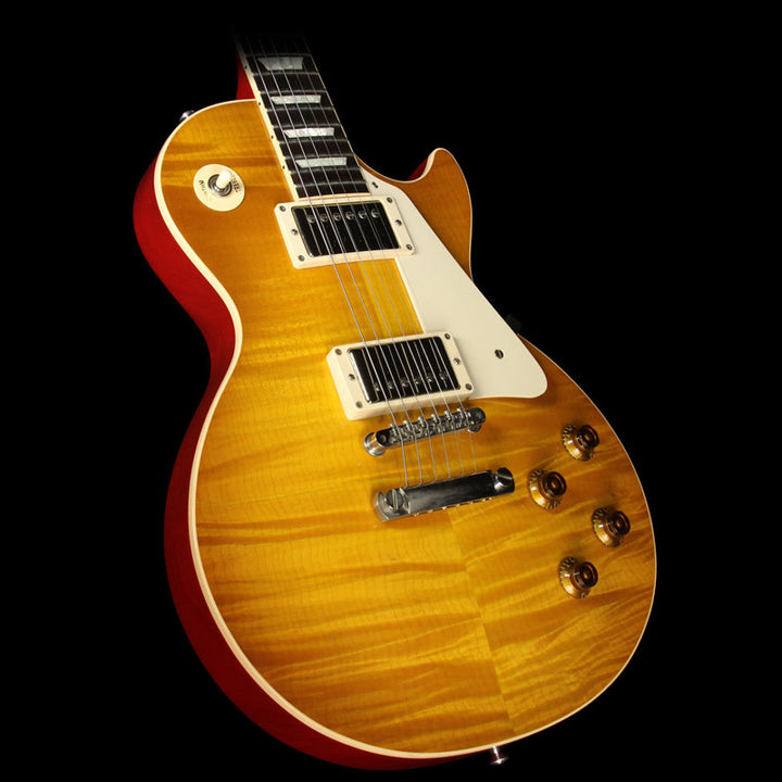 Used 2010 Gibson Custom Shop Les Paul Custom Pro Electric Guitar Dirty Lemon
