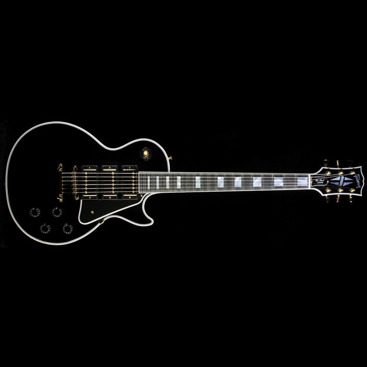Used Gibson Custom Shop Made 2 Measure 3-Pickup Les Paul Custom Electric Guitar Ebony