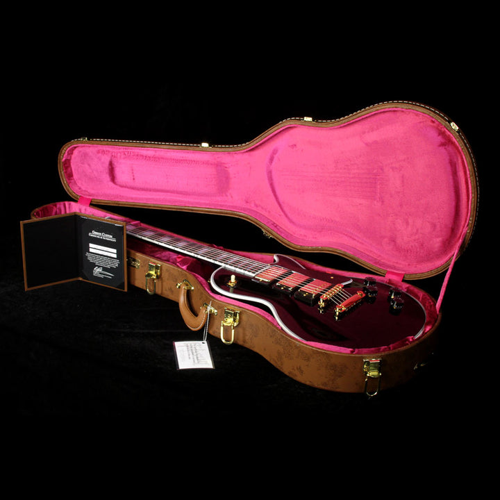 Used Gibson Custom Shop Made 2 Measure 3-Pickup Les Paul Custom Electric Guitar Ebony